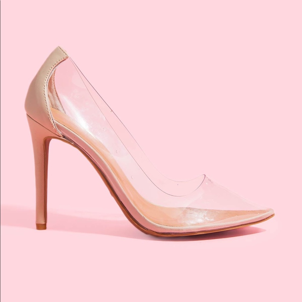 Designer inspired Kim K clear transparent heel - Picture 1 of 5